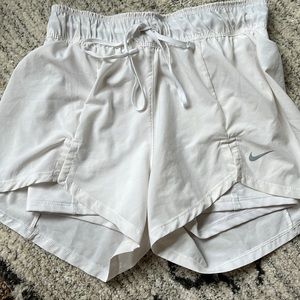Nike running shorts white